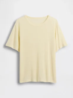 Linen-Blend Relaxed T-Shirt