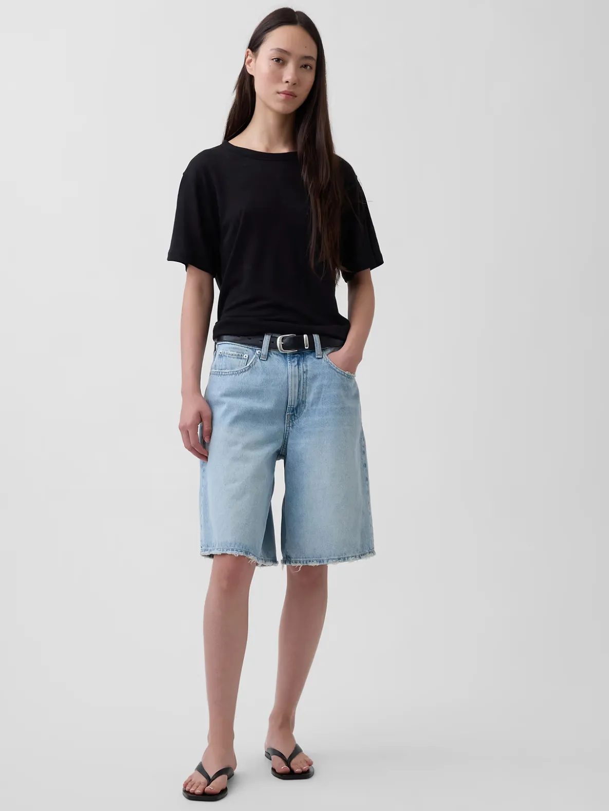 Linen-Blend Relaxed T-Shirt