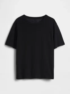 Linen-Blend Relaxed T-Shirt