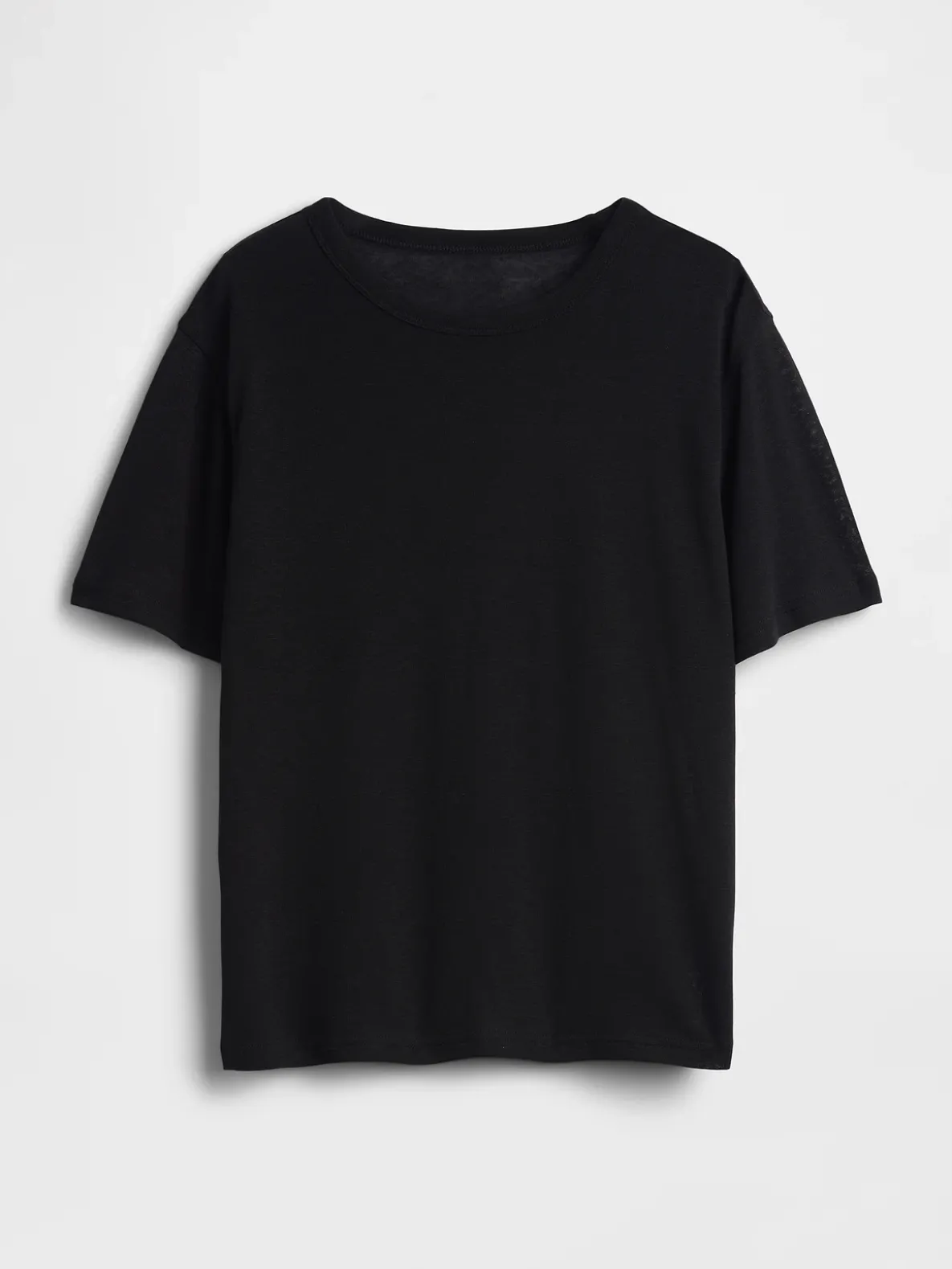 Linen-Blend Relaxed T-Shirt