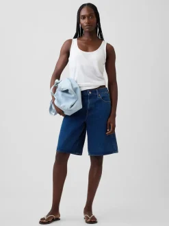 Linen-Blend Tank Top