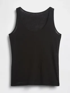 Linen-Blend Tank Top