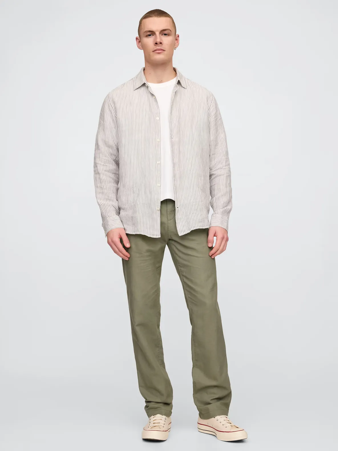 Linen-Cotton Khakis