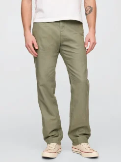Linen-Cotton Khakis