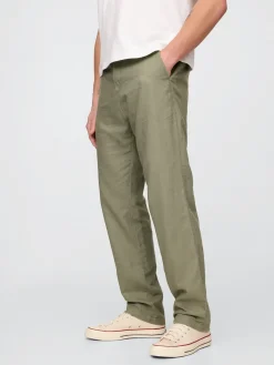 Linen-Cotton Khakis