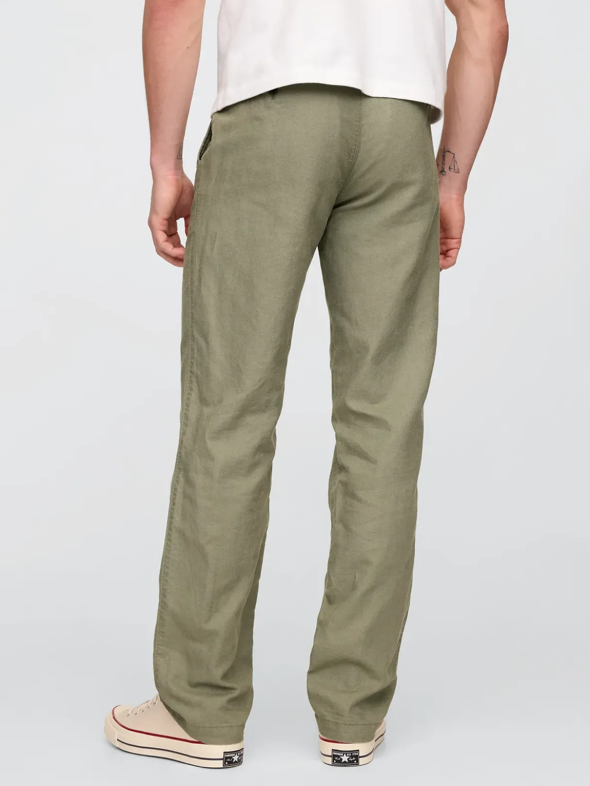 Linen-Cotton Khakis