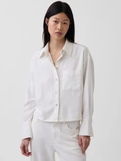 Linen-Cotton Oversized Shirt