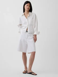 Linen-Cotton Oversized Shirt