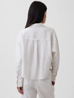 Linen-Cotton Oversized Shirt
