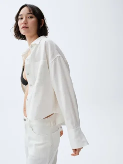 Linen-Cotton Oversized Shirt