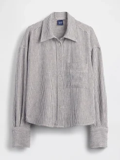 Linen-Cotton Oversized Shirt
