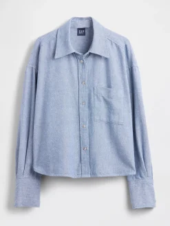 Linen-Cotton Oversized Shirt