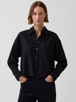 Linen-Cotton Oversized Shirt