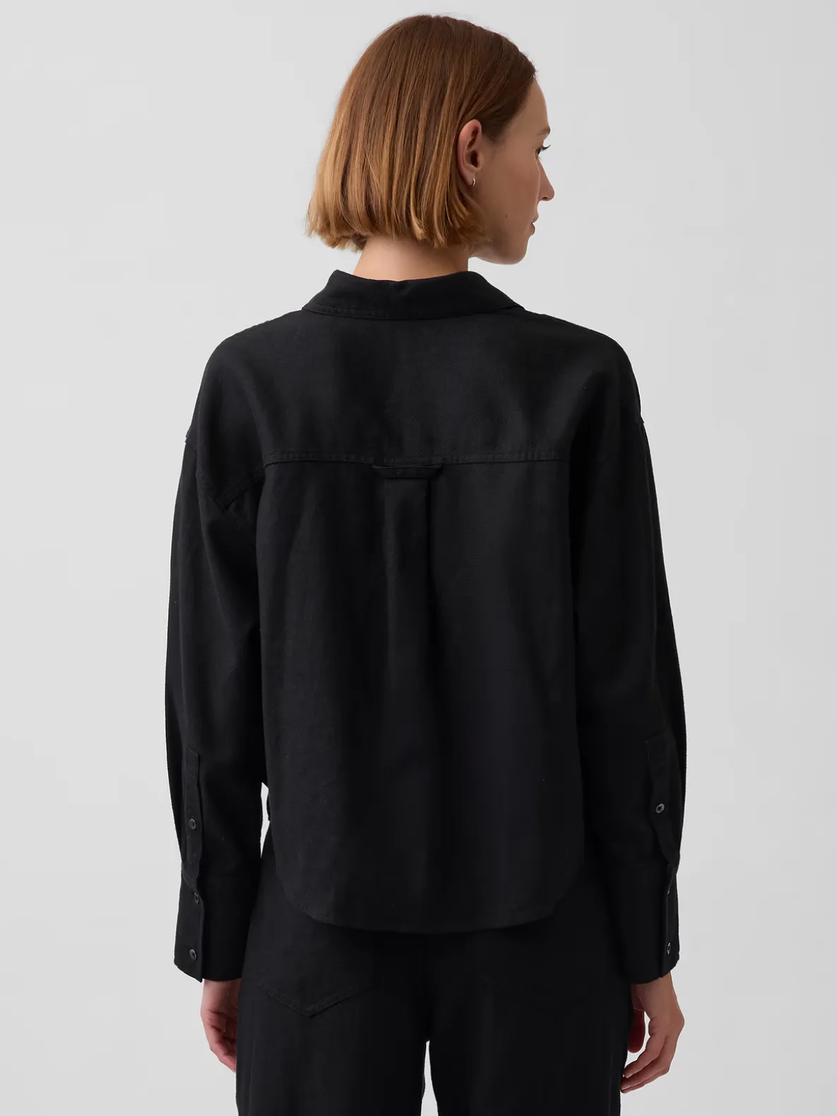 Linen-Cotton Oversized Shirt