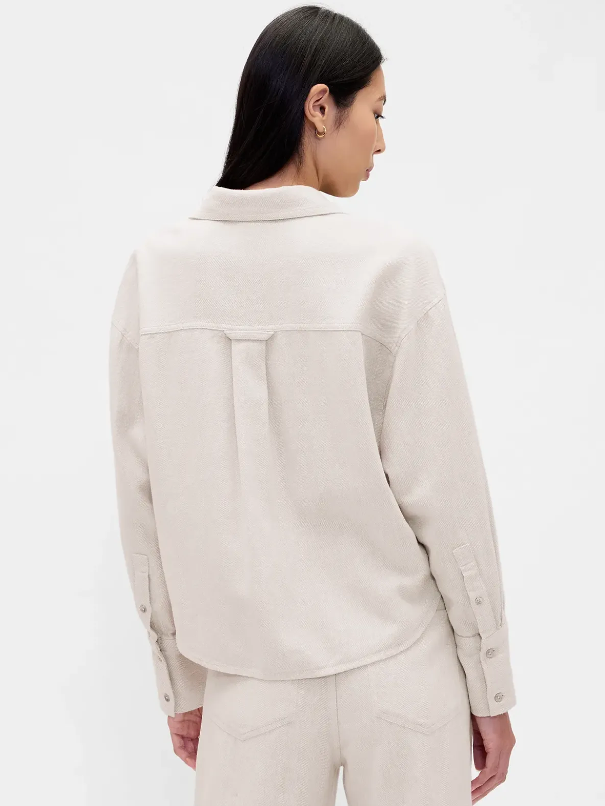 Linen-Cotton Oversized Shirt