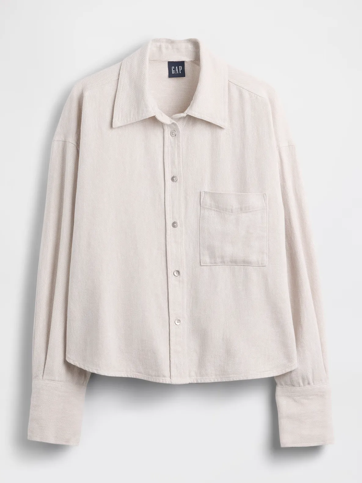 Linen-Cotton Oversized Shirt
