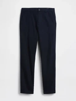 Linen-Cotton Relaxed Straight Trousers