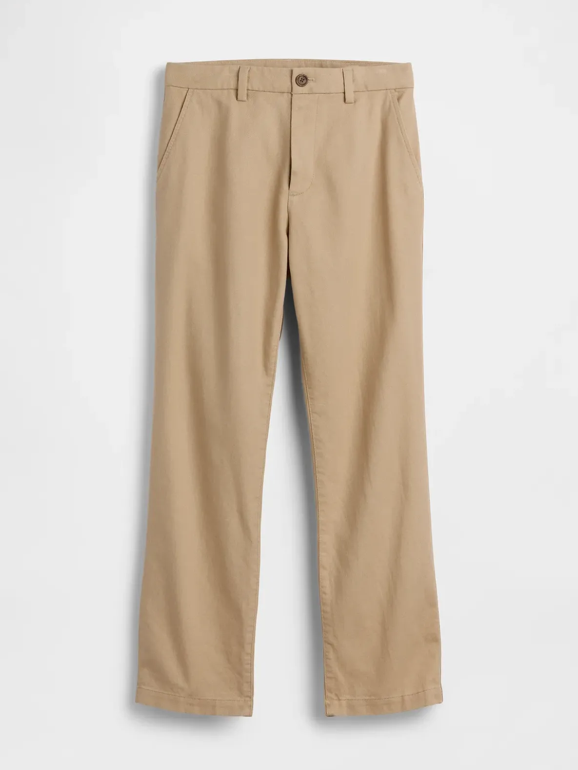 Linen-Cotton Relaxed Straight Trousers