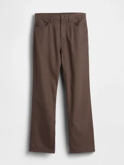 Linen-Cotton Relaxed Straight Pants
