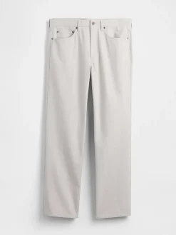 Linen-Cotton Relaxed Straight Pants