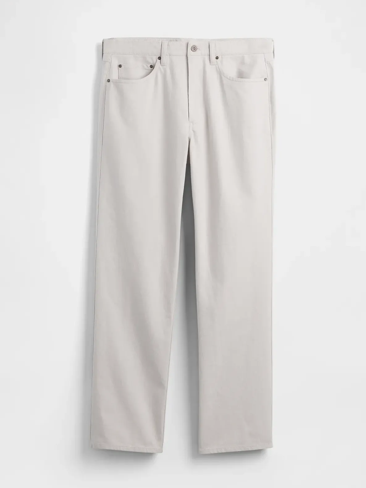 Linen-Cotton Relaxed Straight Pants