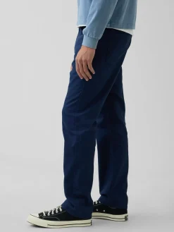 Linen-Cotton Relaxed Straight Pants