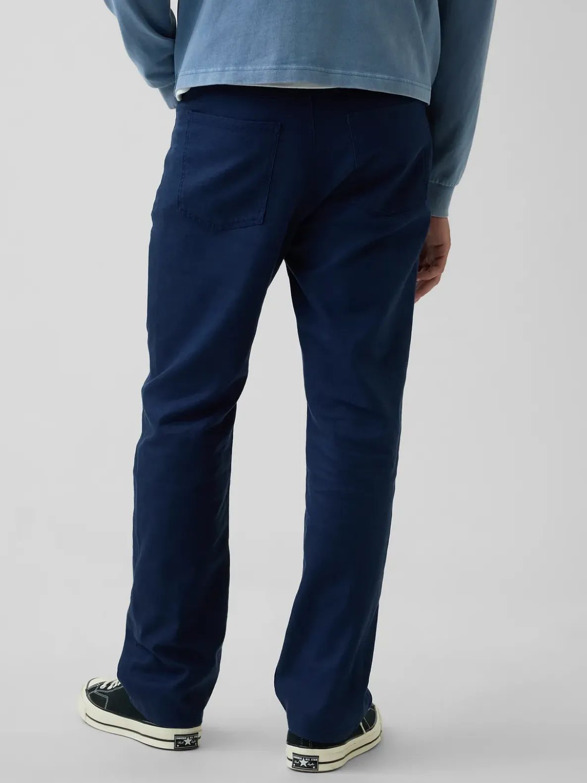 Linen-Cotton Relaxed Straight Pants