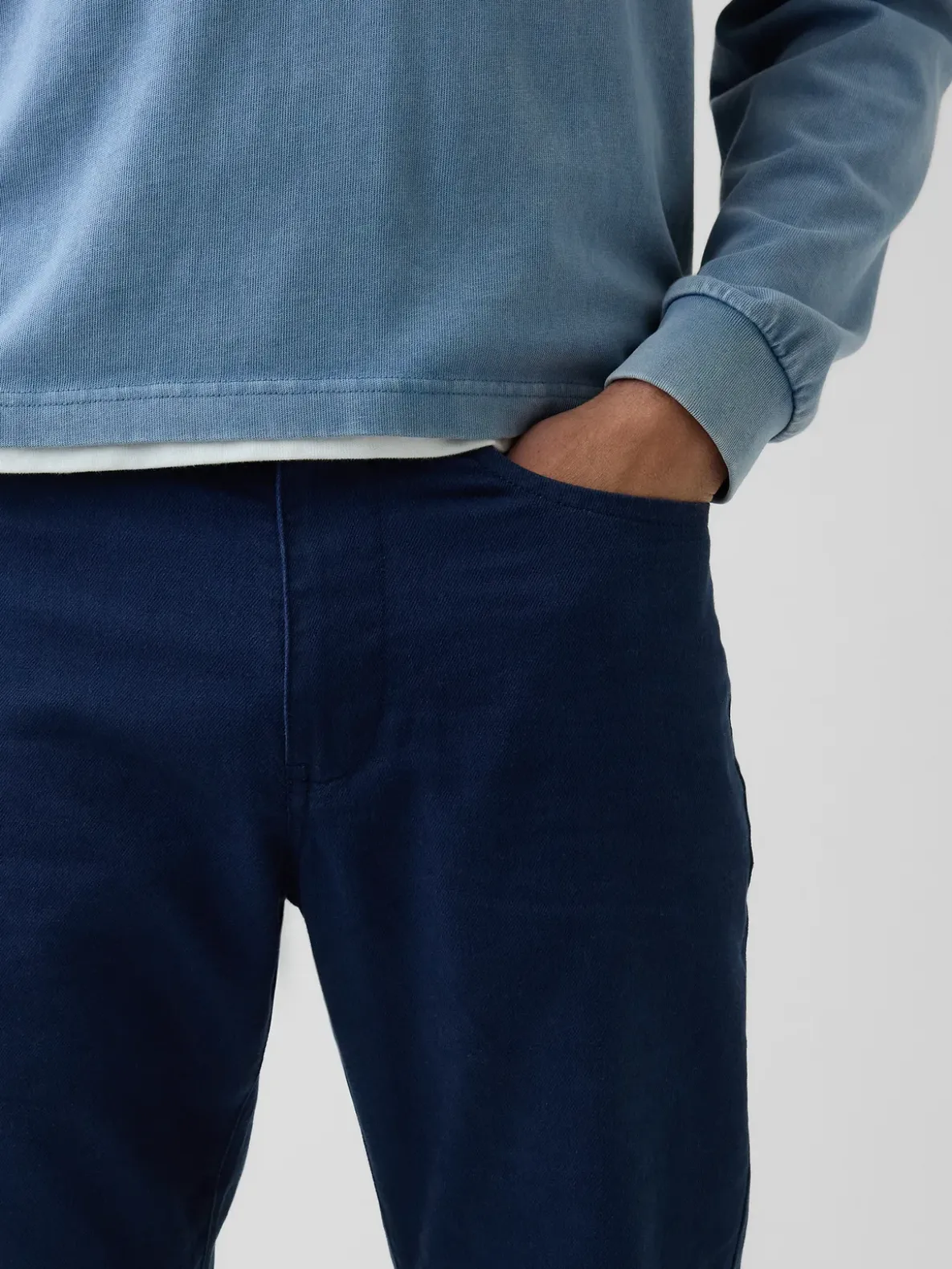 Linen-Cotton Relaxed Straight Pants