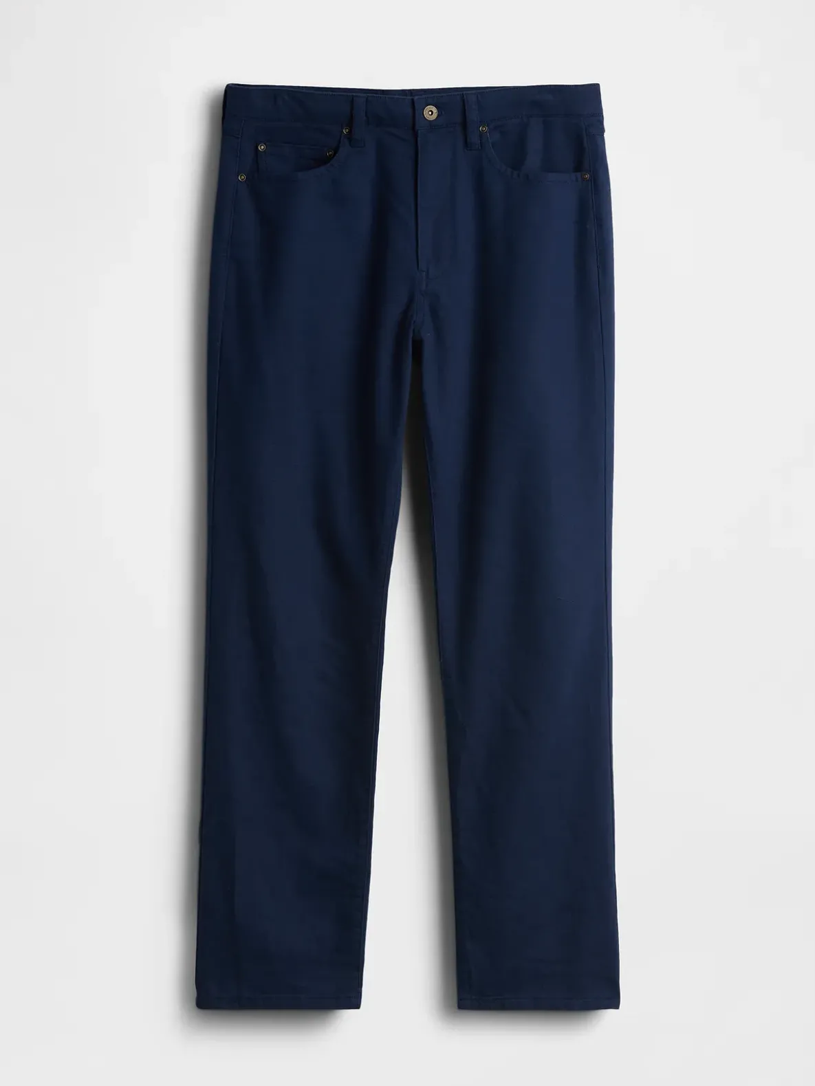 Linen-Cotton Relaxed Straight Pants