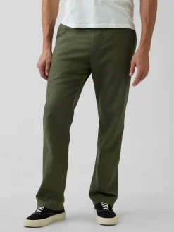 Linen-Cotton Relaxed Straight Trousers