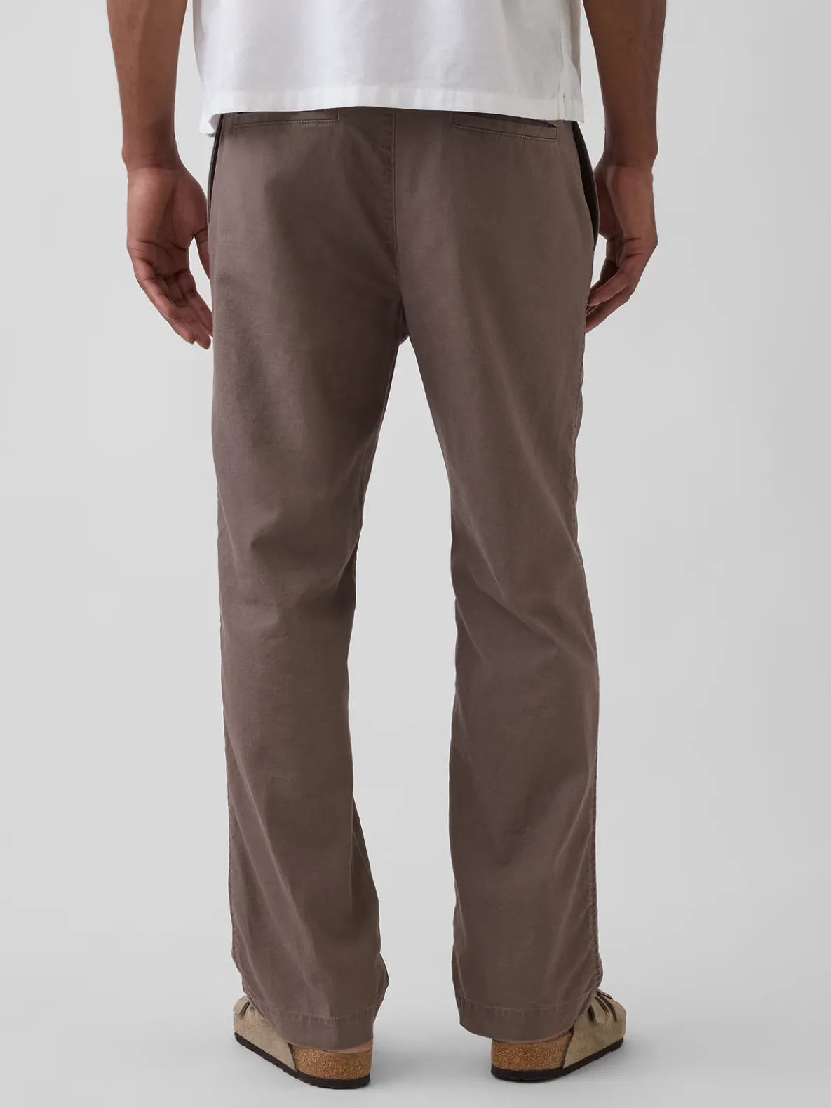 Linen-Cotton Relaxed Taper Easy Pants
