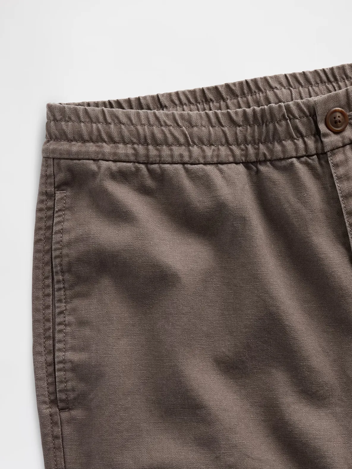 Linen-Cotton Relaxed Taper Easy Pants