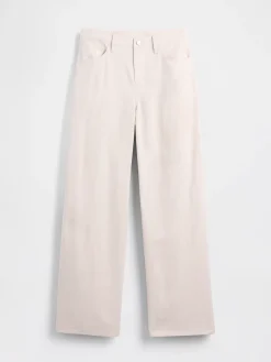 Linen-Cotton Wide-Leg Pants
