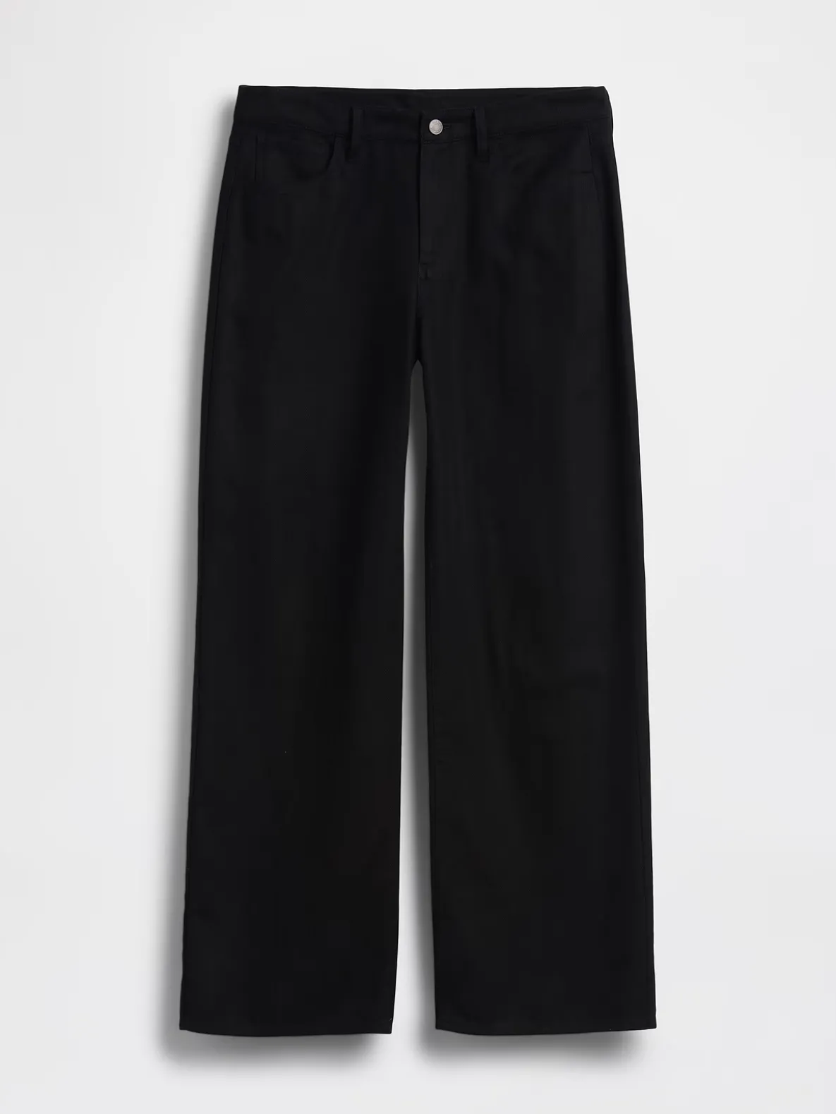 Linen-Cotton Wide-Leg Pants