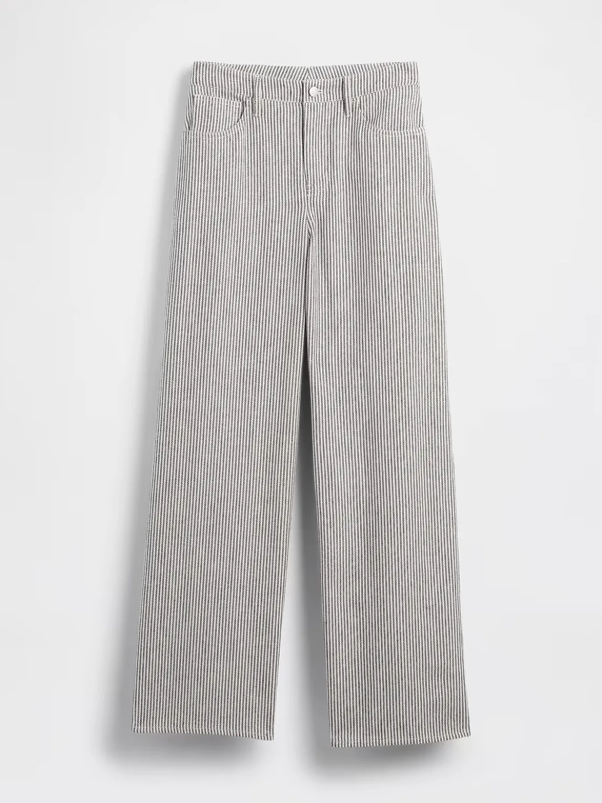Linen-Cotton Wide-Leg Pants