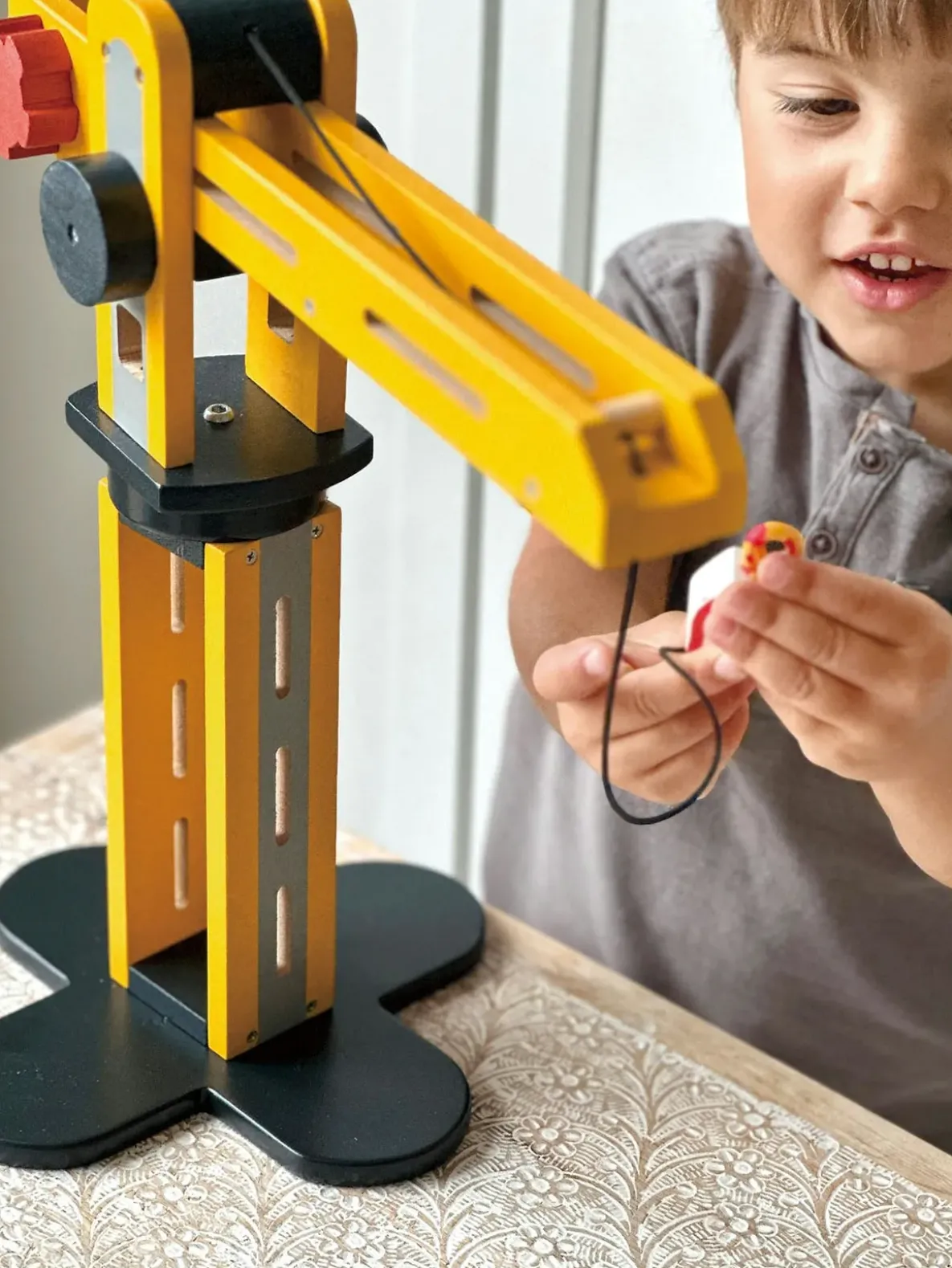 Little Builder Toddler Yellow Crane Toy