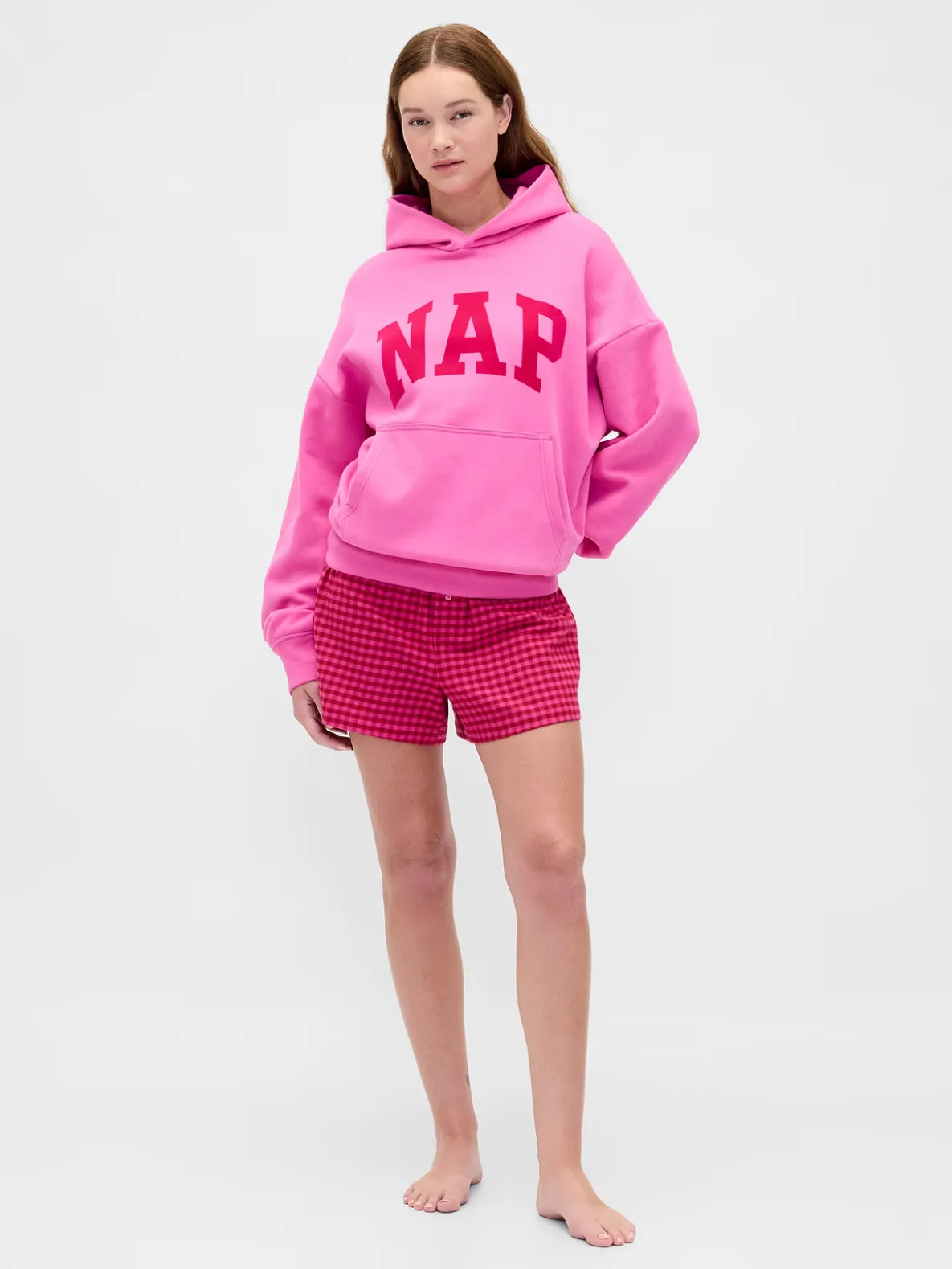 Logo Flannel Boxer Shorts