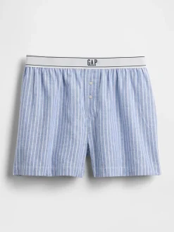 Logo Flannel Boxer Shorts