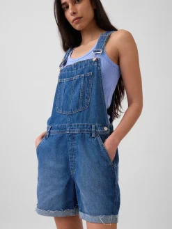 Loose Denim Shortalls