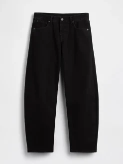 Low Rise Barrel Jeans
