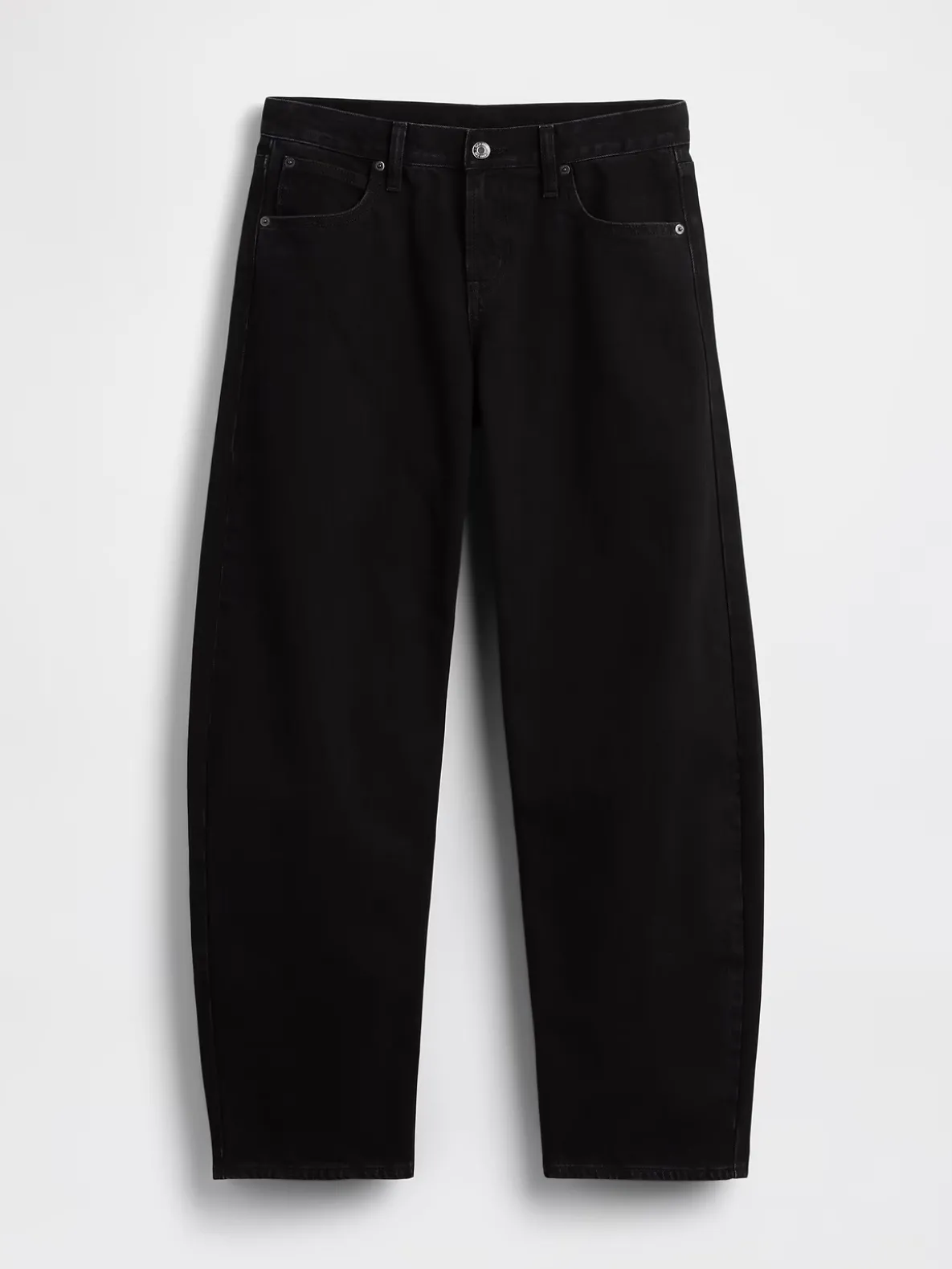 Low Rise Barrel Jeans