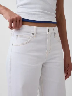 Low Rise Barrel Jeans