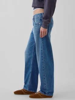 Low Rise Barrel Jeans