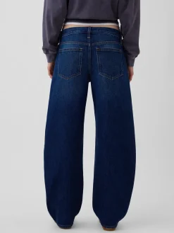 Low Rise Barrel Jeans