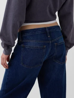 Low Rise Barrel Jeans