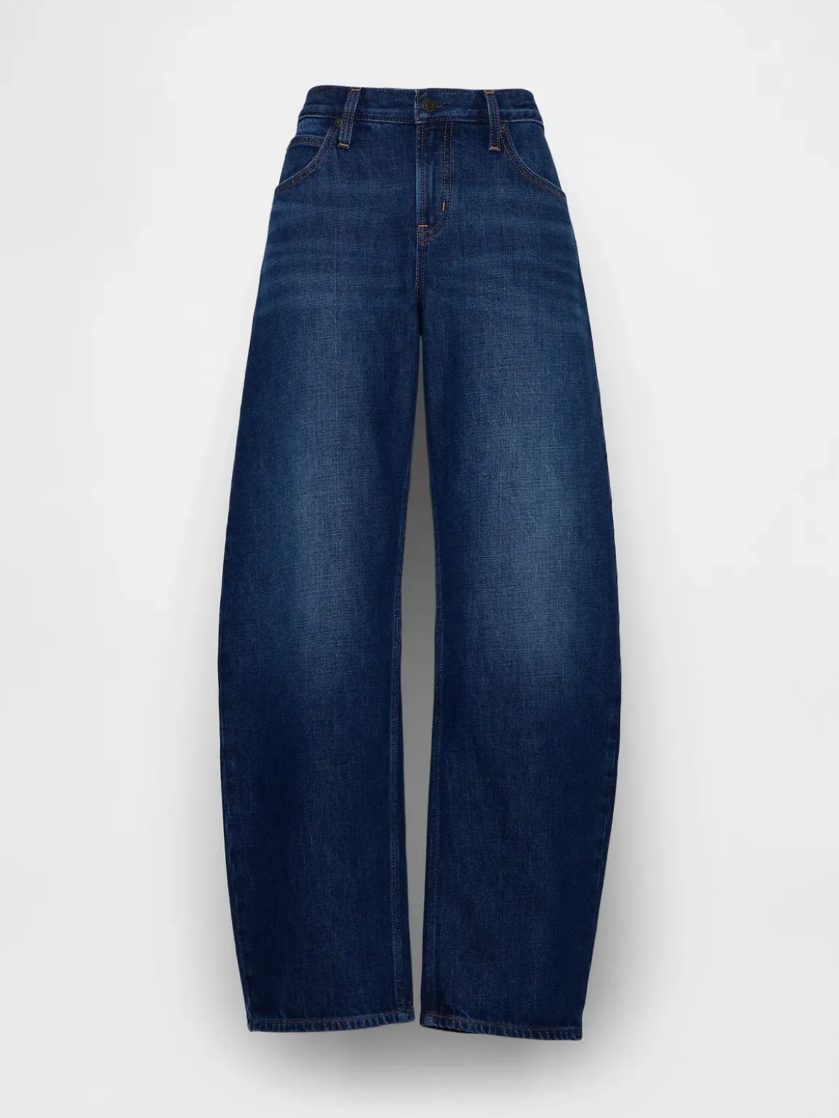 Low Rise Barrel Jeans