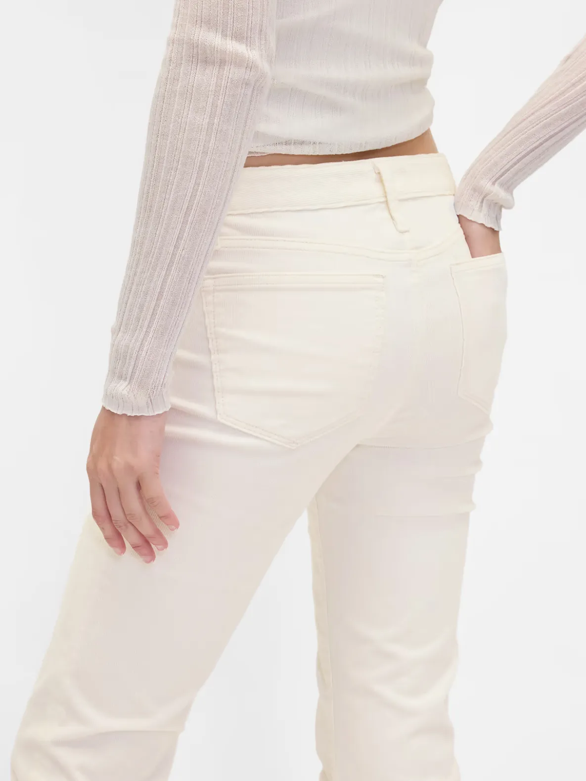 Low Rise Corduroy Long & Lean Pants