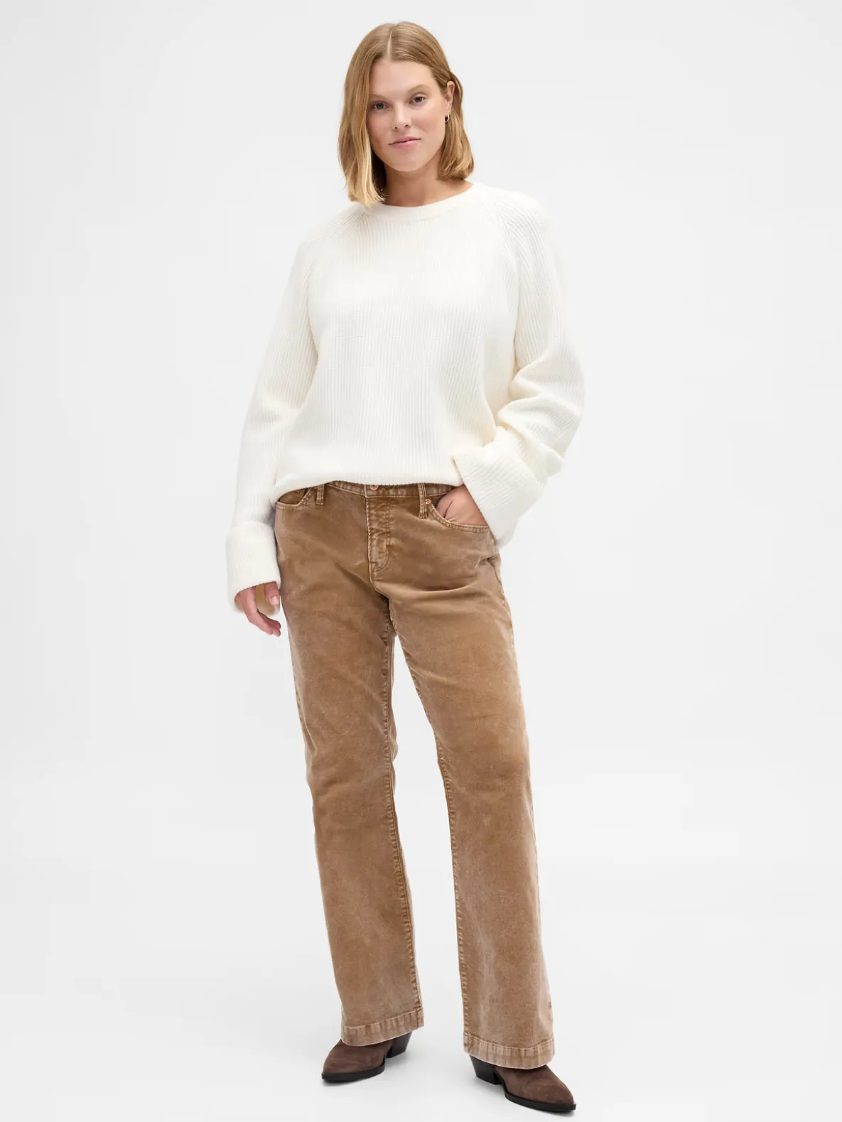 Low Rise Corduroy Long & Lean Pants
