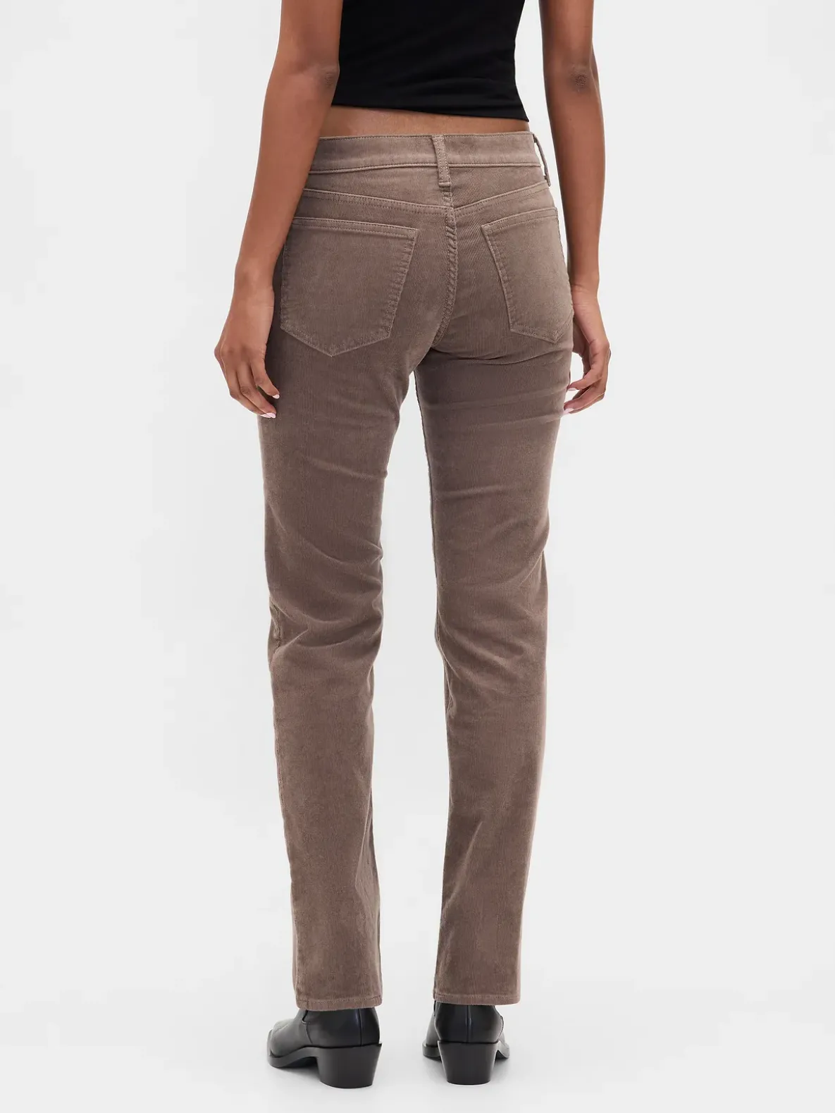 Low Rise Corduroy '90s Slim Straight Pants