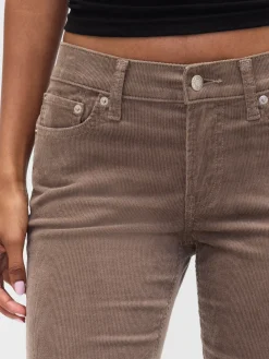 Low Rise Corduroy '90s Slim Straight Pants